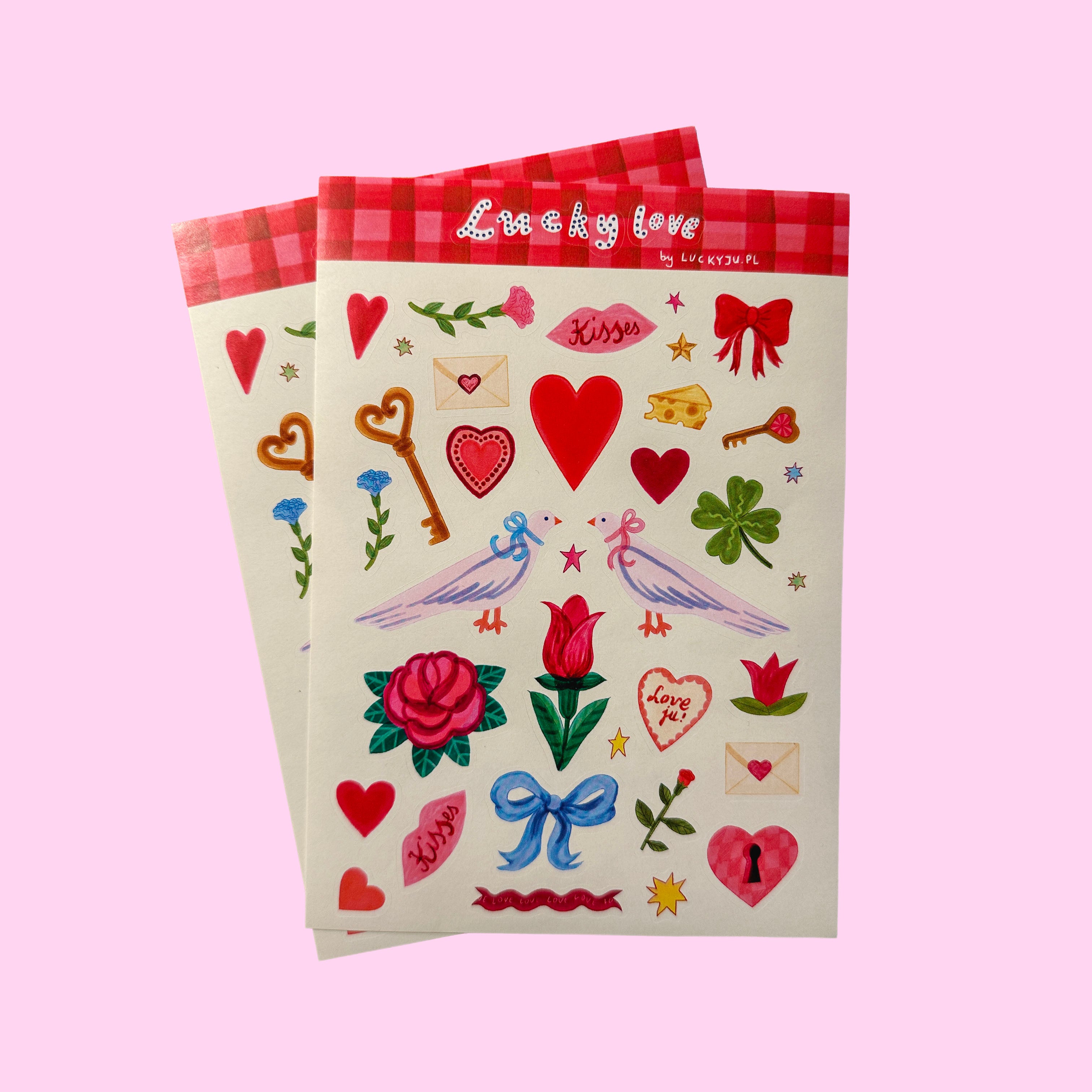 Lucky Love - zestaw 74 naklejek